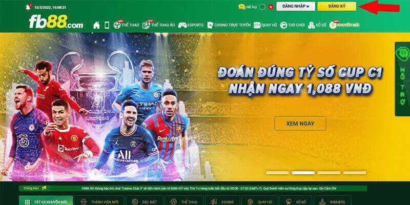 Đăng nhập nhận khuyến mãi Fb88