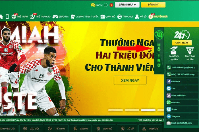 Cách nhận khuyến mãi Fb88