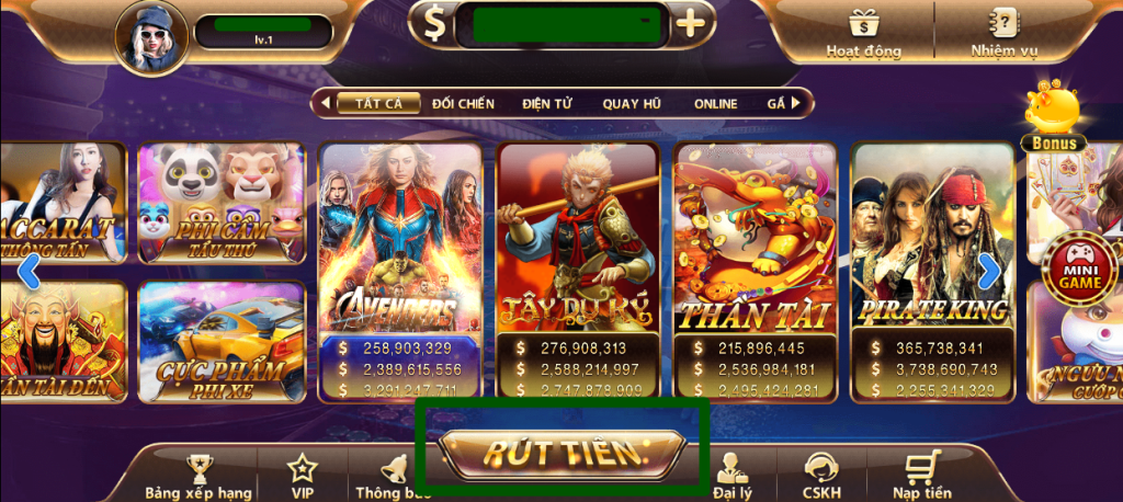 Hướng dẫn tải game, nạp tiền, rút tiền TDTC