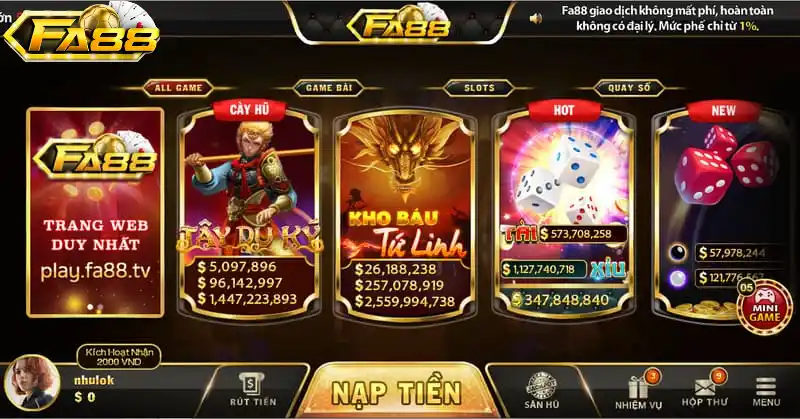 Fa88 - Cổng game đổi thưởng được yêu thích nhất hiện nay Fa88 được thiết kế với giao diện cực bắt mắt và hiện đại
