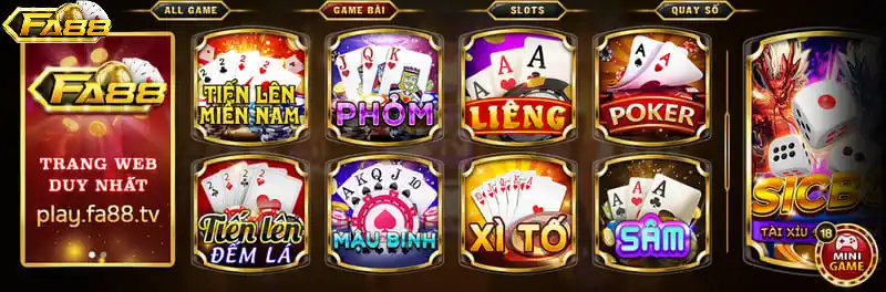 Fa88 - Cổng game đổi thưởng được yêu thích nhất hiện nay Khám phá kho game bài đổi thưởng hấp dẫn tại Fa88